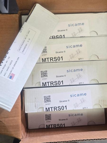 Lot of 10 new in box Sicame MTRS01 mechanical tap connectors. Factory sealed. - Image 2