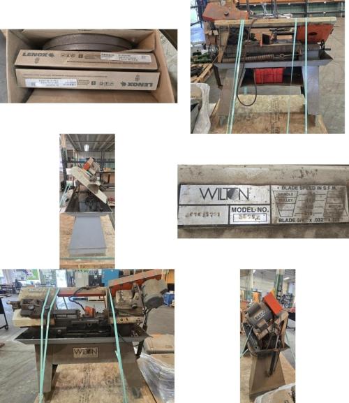 Wilton Model 3575 Horizontal Metal Cutting Band Saw w/ Hydraulic Downfeed, Coolant System & Extra Lenox Blades- - Image 3
