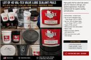 Lot of VAL-TEX 750-S-40 and 80-S-40 Multi-Purpose Valve Lube Sealant -5-Gallon Buckets &ndash; 
