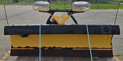 Fisher 7.5-foot Snow Plow equipped with the Minute Mount 2 attachment system.  - Image 2