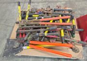 Pallet of industrial-grade hand tools removed from service. 