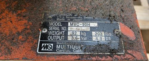 Multiquip Mikasa MVC-90H Plate Compactor w/ Honda GX160 Engine & Water Tank - Image 2
