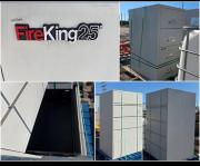 Lot of 4 Commercial File Cabinets &ndash; 3 Steelcase & 1 FireKing Fire-Resistant Cabinet.