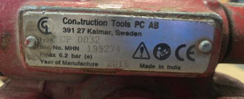 Air Tool Lot &ndash; Chicago Pneumatic CP0032 Breaker, Air Chisel, Hose & Oiler. - Image 3