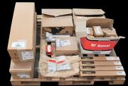 Mixed lot of new OEM heavy equipment replacement parts from Bobcat, Ford, and International.