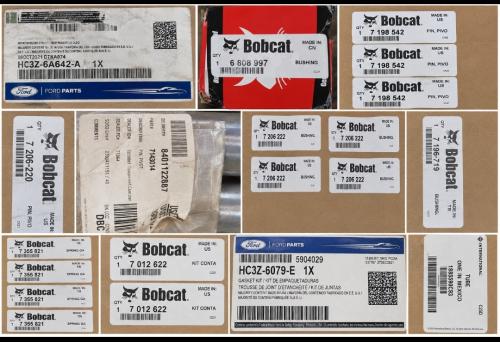 Mixed lot of new OEM heavy equipment replacement parts from Bobcat, Ford, and International. - Image 2