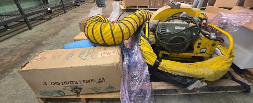 T.A. Pelsue Industrial Ventilation Blower System w/ Wisconsin Robin Engine & Flexible Ducting-  - Image 2