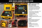 AEMC Instruments Model 6240 Micro-Ohmmeter w/ Test Leads & Hard Case-
