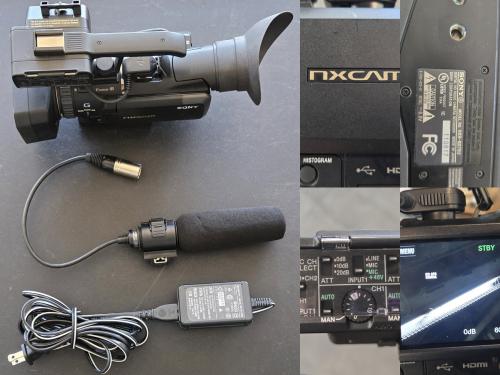 Sony HXR-NX70U NXCAM Professional HD Camcorder w/ XLR Microphone & AC Adapter- - Image 1