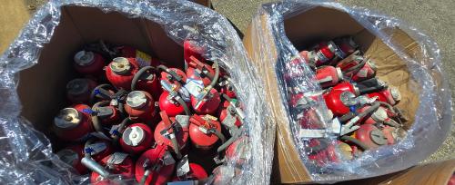 5 Gaylords of Used Fire Extinguishers. NOT MEANT FOR REUSE. - Image 3