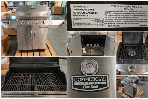 Char-Broil LP/Propane Commercial Series Stainless Steel Gas Grill &ndash; Model 463268008, Untested. - Image 2