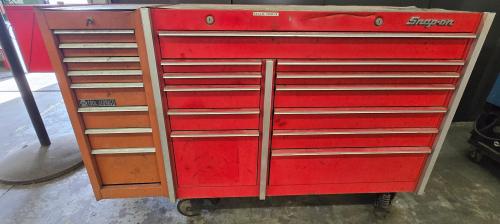 Snap-on Rolling Tool Chest / Workbench &ndash; Multi-Drawer Cabinet with Side Storage-  - Image 2