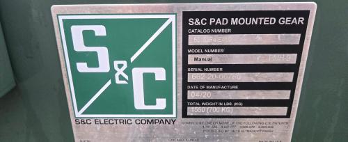 S&C Electric PMH-9 Pad-Mounted Switchgear &ndash; 14.4kV &ndash; 200A &ndash; 3-Phase &ndash; 2020. - Image 4