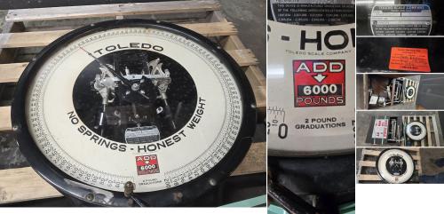 Toledo Industrial Mechanical Platform Scale &ndash; Model 38-1731-FE &ndash; 10,500 LB Capacity- Disassembled - Image 2