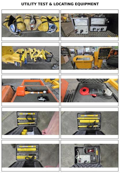 Large mixed lot of professional electrical utility testing, voltage detection, cable locating, and measuring equipment.  - Image 2