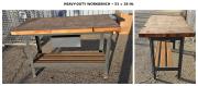 Heavy-Duty Industrial Workbench &ndash; 53" &times; 28" &ndash; Thick Wood Top & Steel Frame 