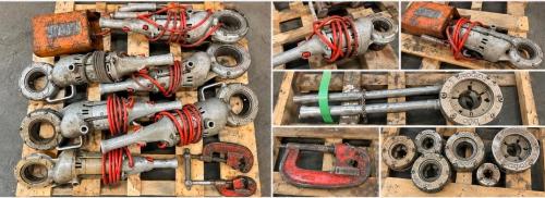 RIDGID Heavy-Duty Electric Pipe Threaders &ndash; Lot of 7 with Accessories  - Image 1