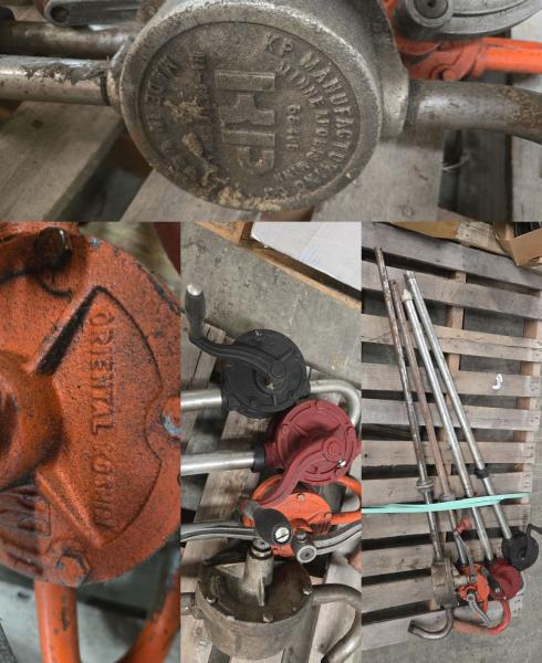 Lot of Four Manual Drum/Barrel Pumps with Tubes - Image 1