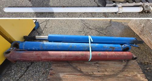Lot of 4 Hydraulic Cylinders &ndash; 3 x 58 in. and 1 x 125 in. - Image 1