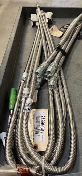 Lot of Stainless Steel Flex Gas Line for Appliances.