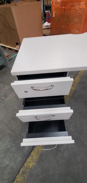 Office Desk- Metal with Laminate Top. 48 - Image 3