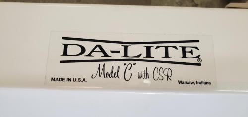 Da-Lite 87" Wide- Projector Screen- - Image 1