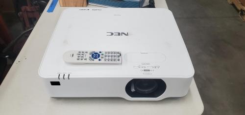 Used NEC P525WL Projector- Unknown Lamp Life. Surface Scratches-
