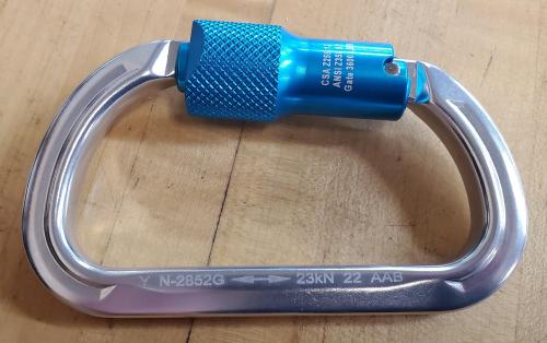 Yoke N-2852G , Twist Lock Aluminum Carabiner. (3600 LBS gate strength). - Image 2