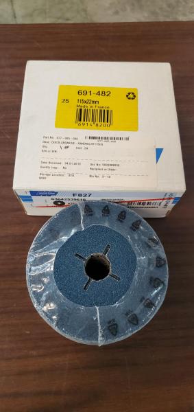 1 Box of Norton 691-482 Abrasive Sanding Disks- RT115. 25 Disks Per Box. - Image 1