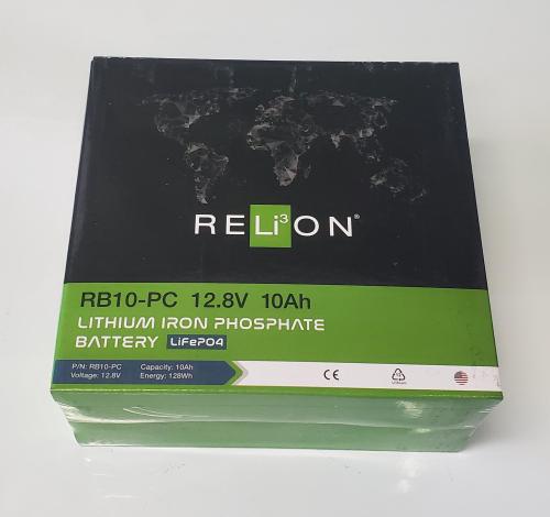 New in Box- RELION- RB10-PC 12.8V 10Ah Lithium Iron Phosphate Battery. LifePO4.  - Image 1
