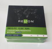 New in Box- RELION- RB10-PC 12.8V 10Ah Lithium Iron Phosphate Battery. LifePO4. 