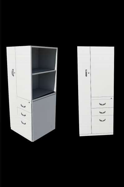Steelcase Modular Metal Office Storage Unit- 24" X 24" X 54" - HEAVY- BUYER LOADS- STORED OUTDOORS- - Image 1