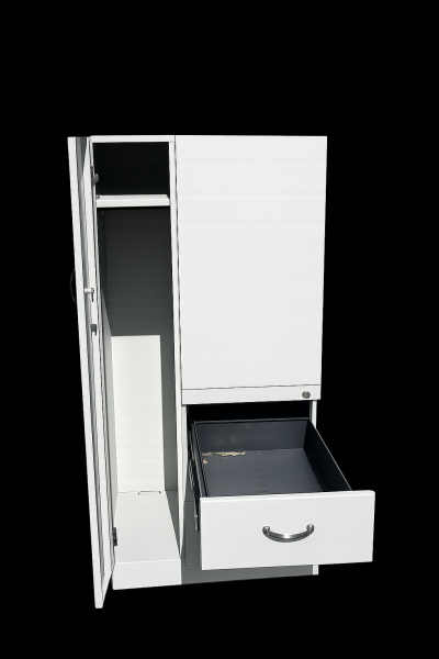 Steelcase Modular Metal Office Storage Unit- 24" X 24" X 54" - HEAVY- BUYER LOADS- STORED OUTDOORS- - Image 2