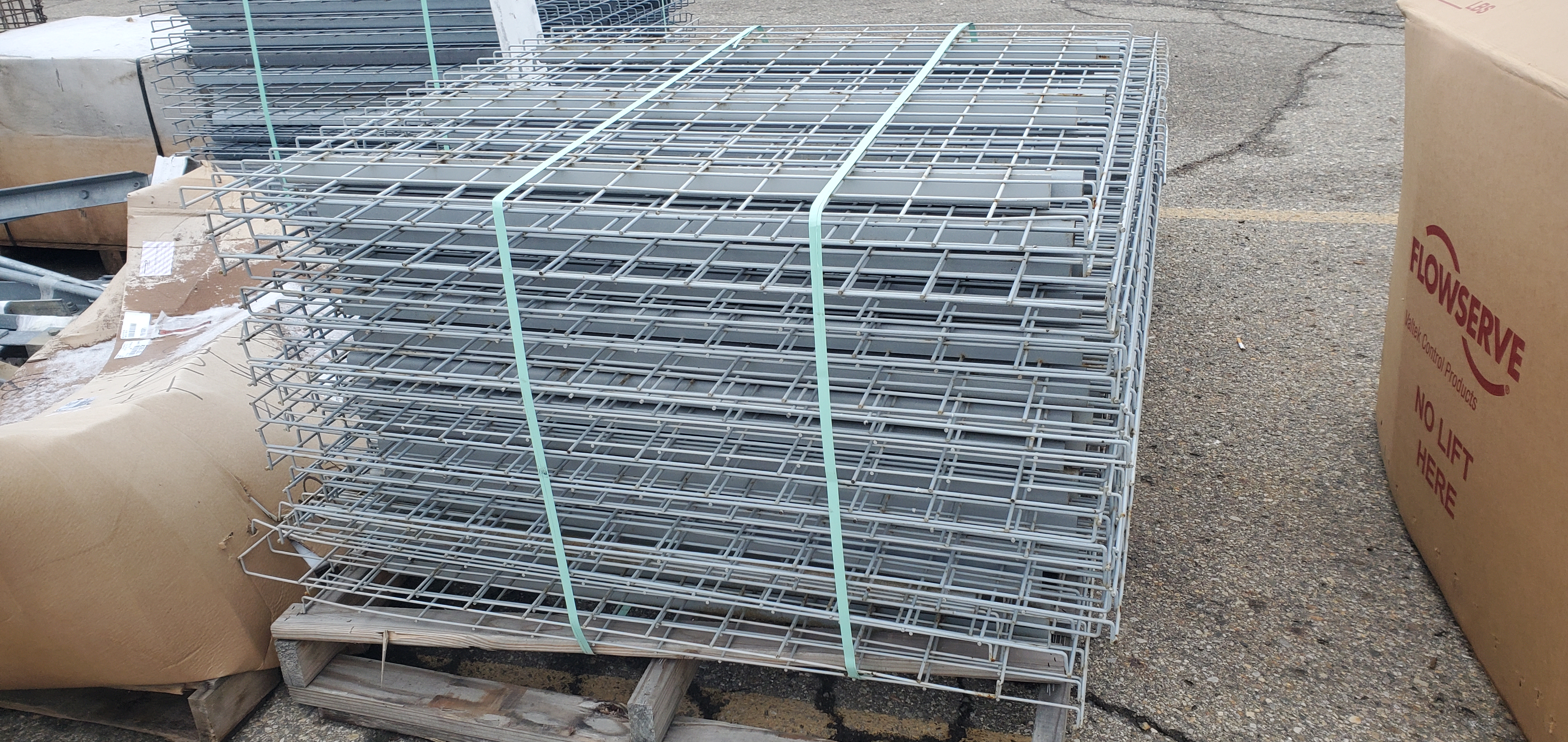 Lot of 28 Used Pallet Racking Grates. 56