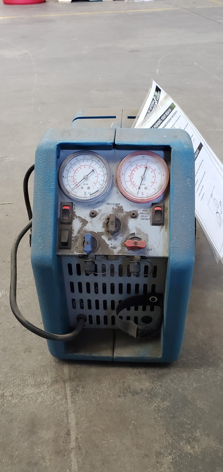 Used Promax RG5410 HP Air Conditioning Recovery Unit HVAC Freon