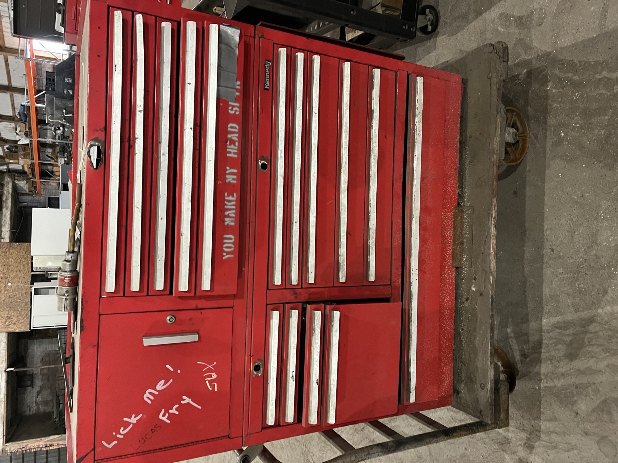 Used Kennedy Tool Chest Rolling Cart. Some Tools Included, Several