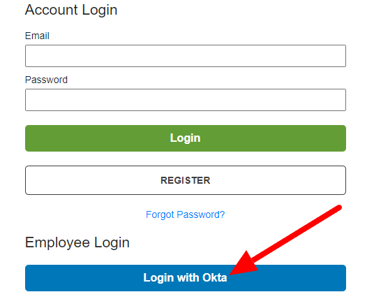 logging-in with Okta